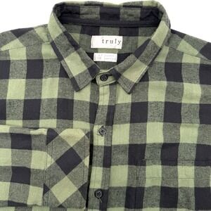 Truly Plaid 15 Standard Fit Men's Long Sleeve L Button Up Cotton Multicolor
